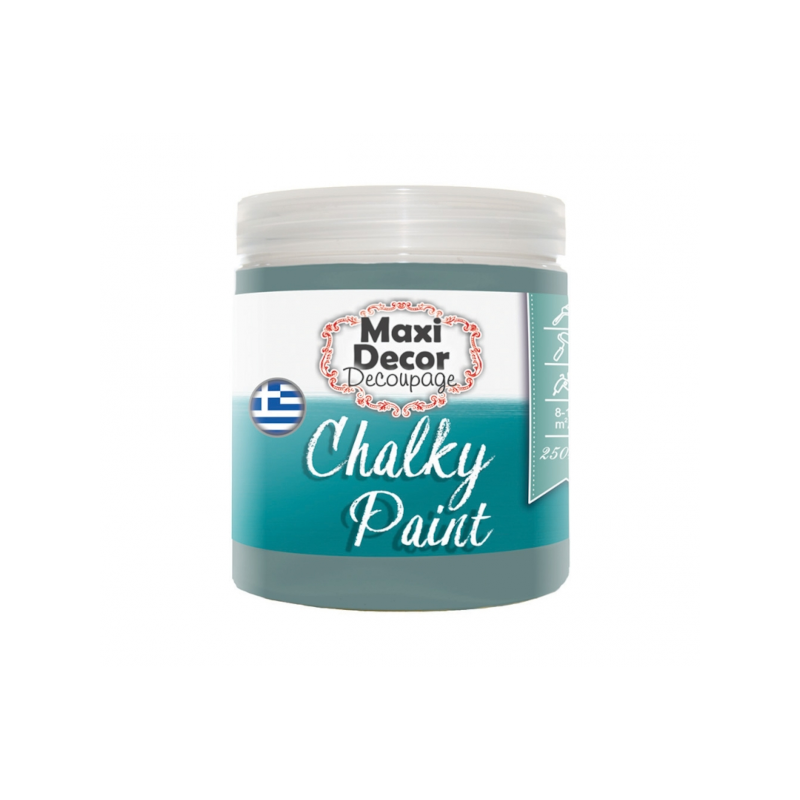Maxi Decor – Chalky Paint 502 Μπλε Ραφ Χρώμα Κιμωλίας