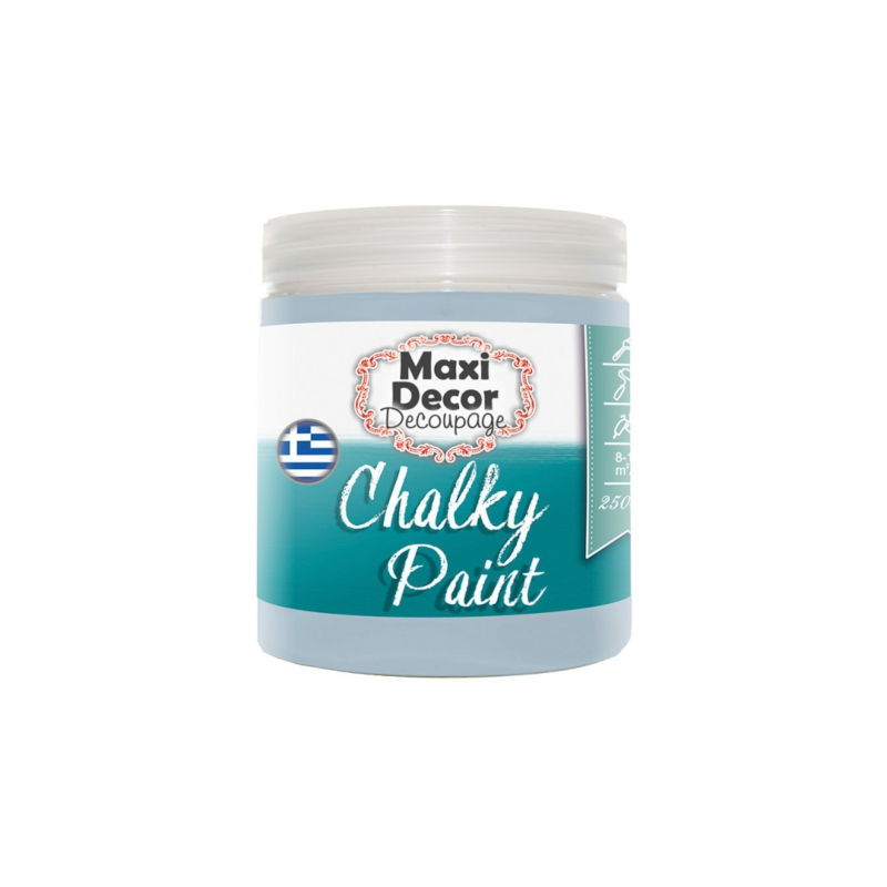 Maxi Decor – Chalky Paint 506 Γαλαζογκρί Χρώμα Κιμωλίας