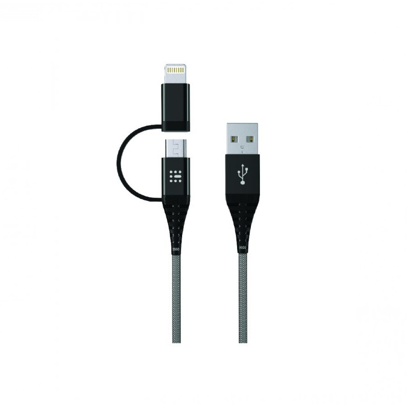SAS - Go Connect Καλώδιο Φόρτισης 2in1 Lightning & Micro USB 1.2M