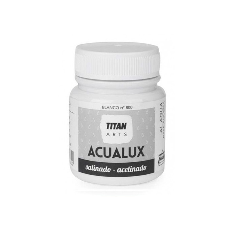 Titan Arts - Acualux Satin Bianco No 800 100ml - Λευκό